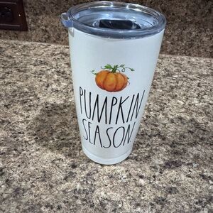Rae Dunn Cream Pumpkin Season Tumbler